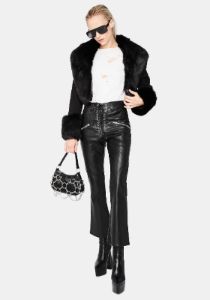 On My Bad Side Faux Fur Coat sold by Dolls Kill