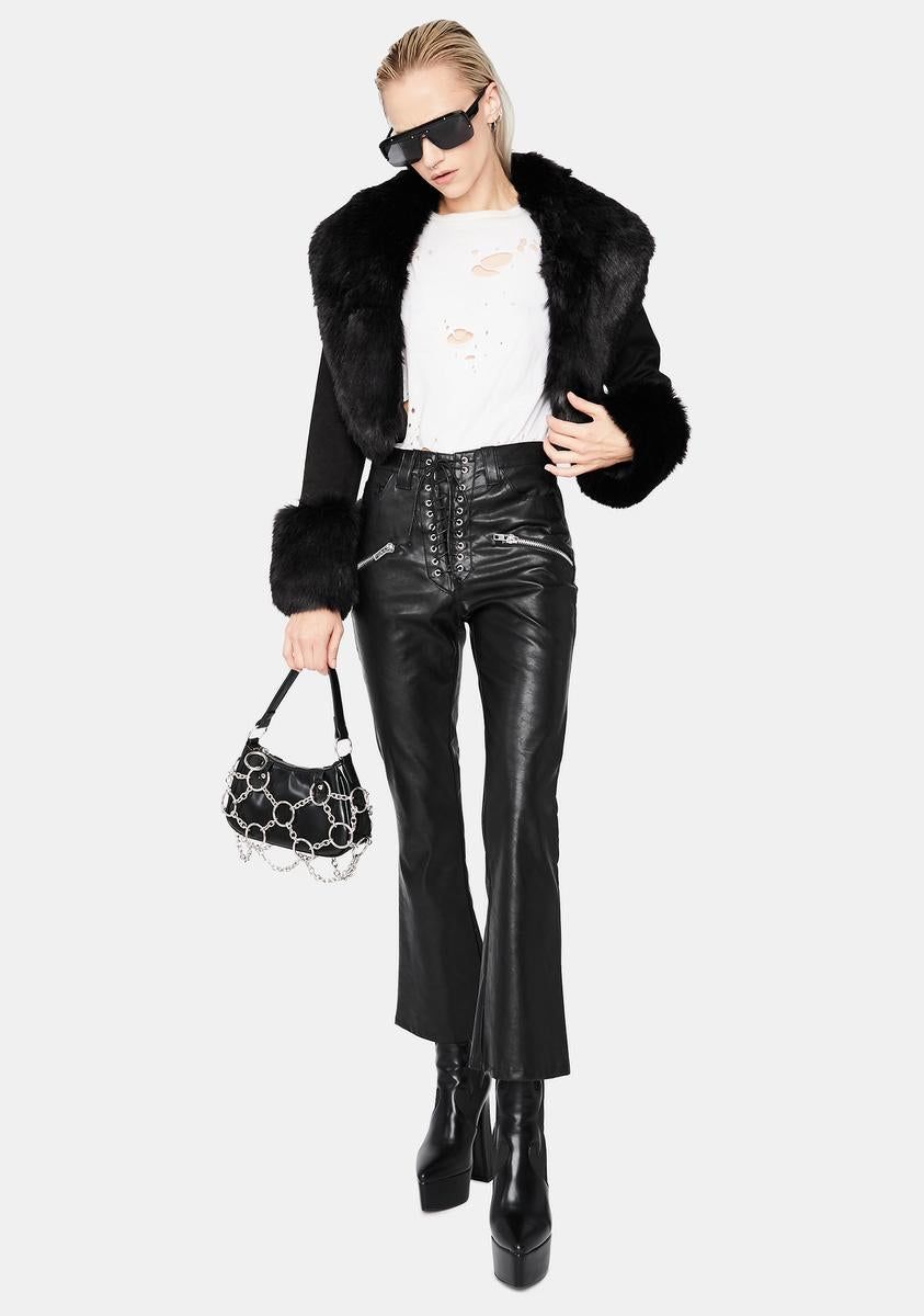 On My Bad Side Faux Fur Coat sold by Dolls Kill product image thumbnail 3