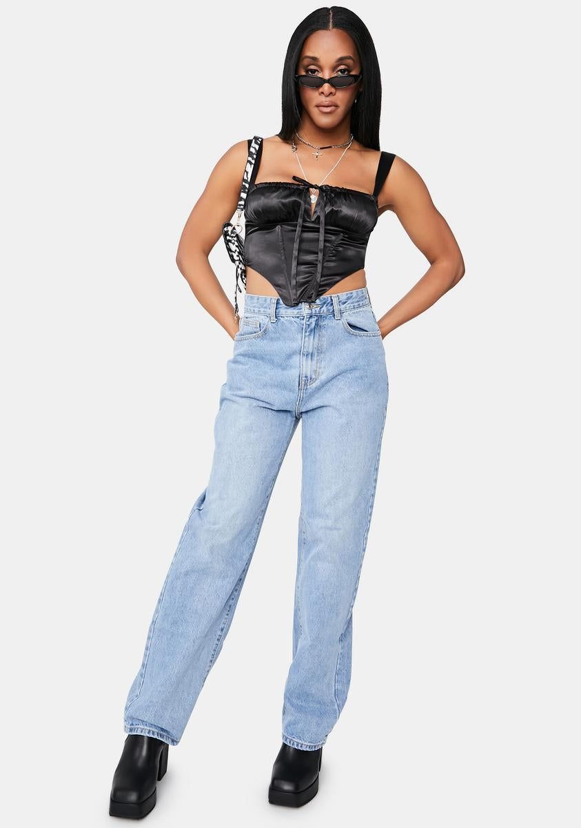 Secret Looks Satin Crop Tank Top sold by Dolls Kill product image thumbnail 3