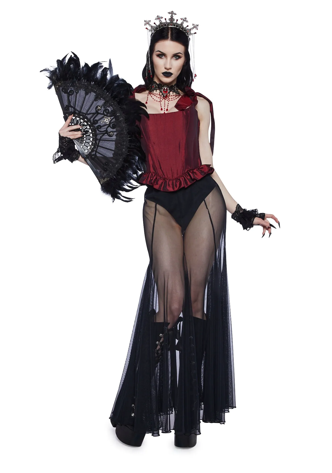 Crimson Secrets Corset Top sold by Dolls Kill product image thumbnail 5