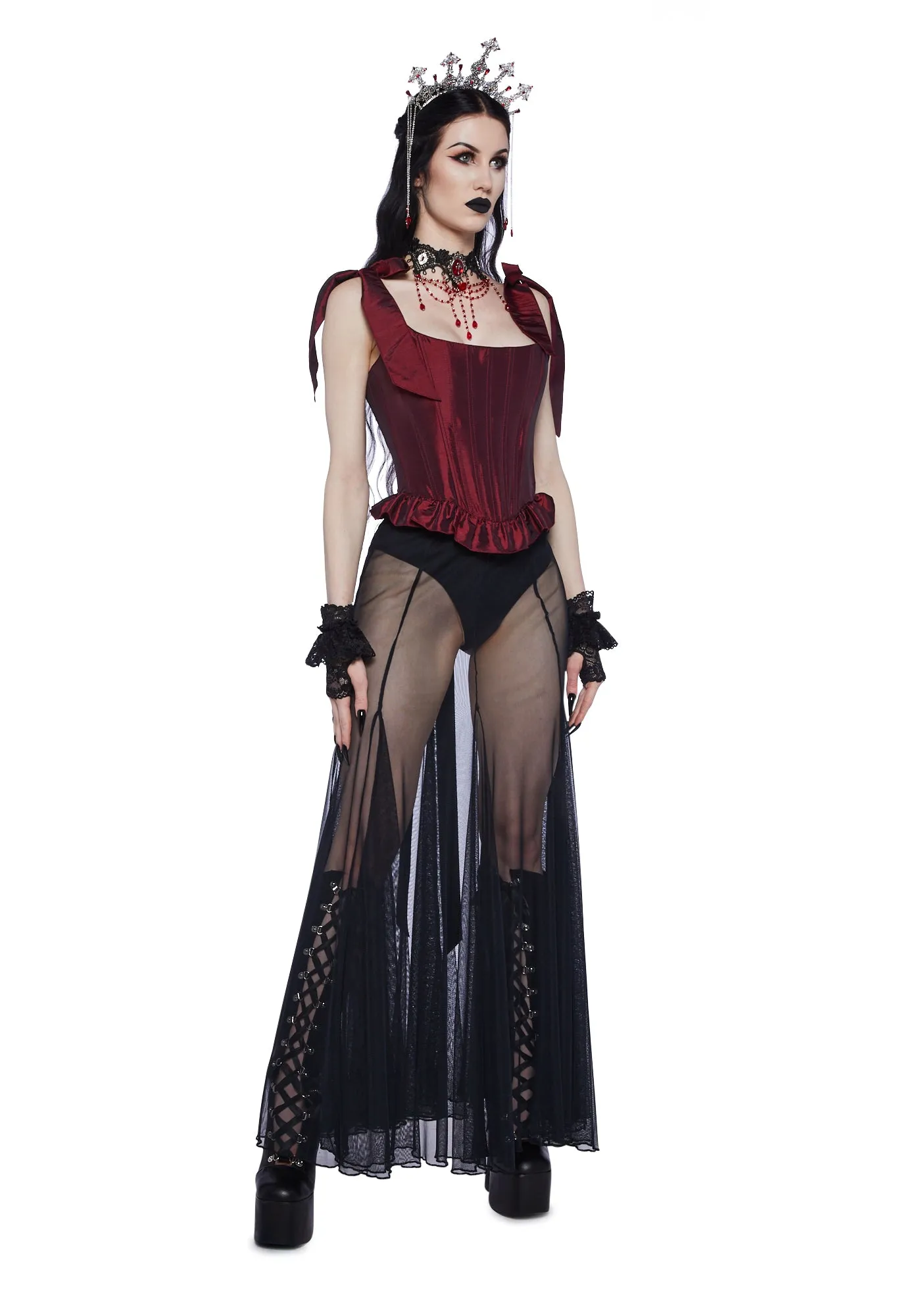 Crimson Secrets Corset Top sold by Dolls Kill product image thumbnail 2