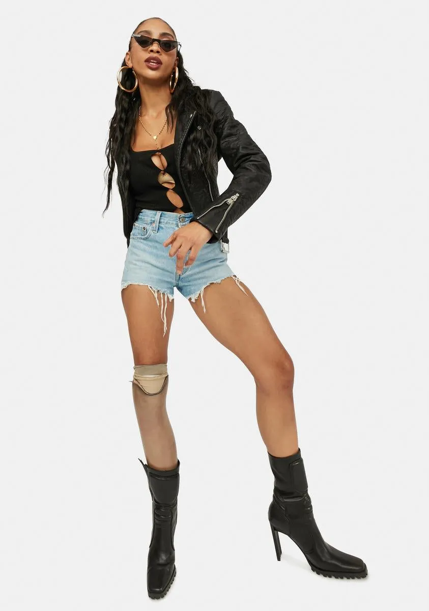 Night And Back Again Cutout Crop Top sold by Dolls Kill product image thumbnail 3