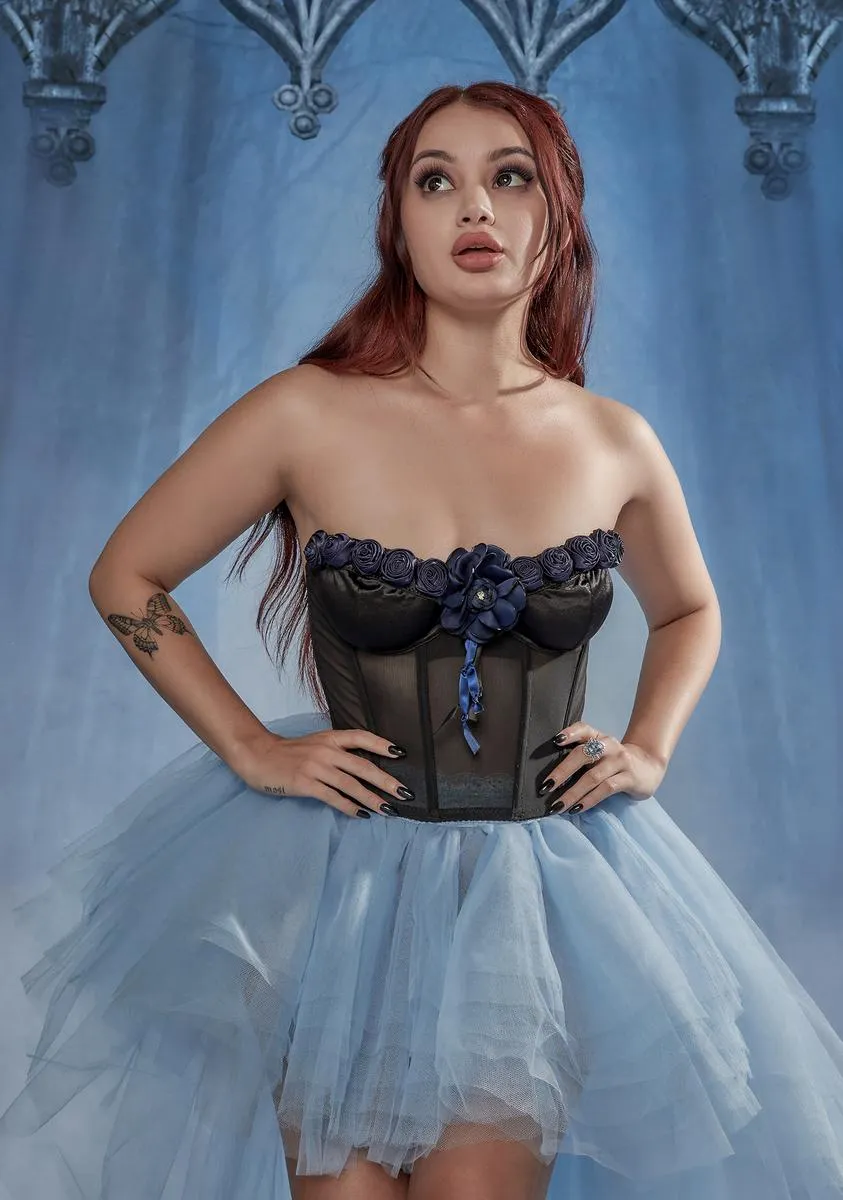 Forbidden Forest Floral Bustier sold by Dolls Kill
