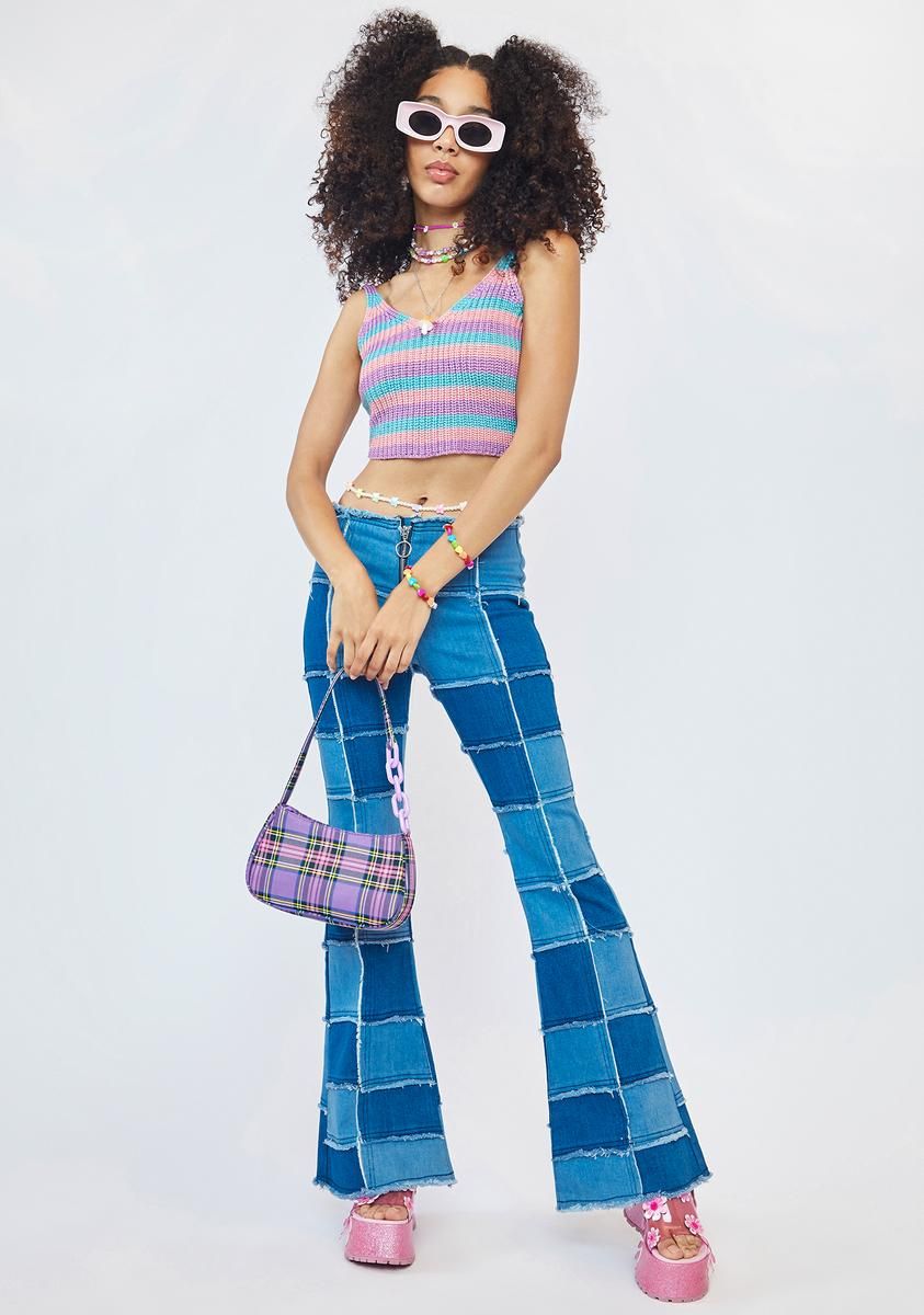 Too Proud Striped Knit Tank sold by Dolls Kill product image thumbnail 3