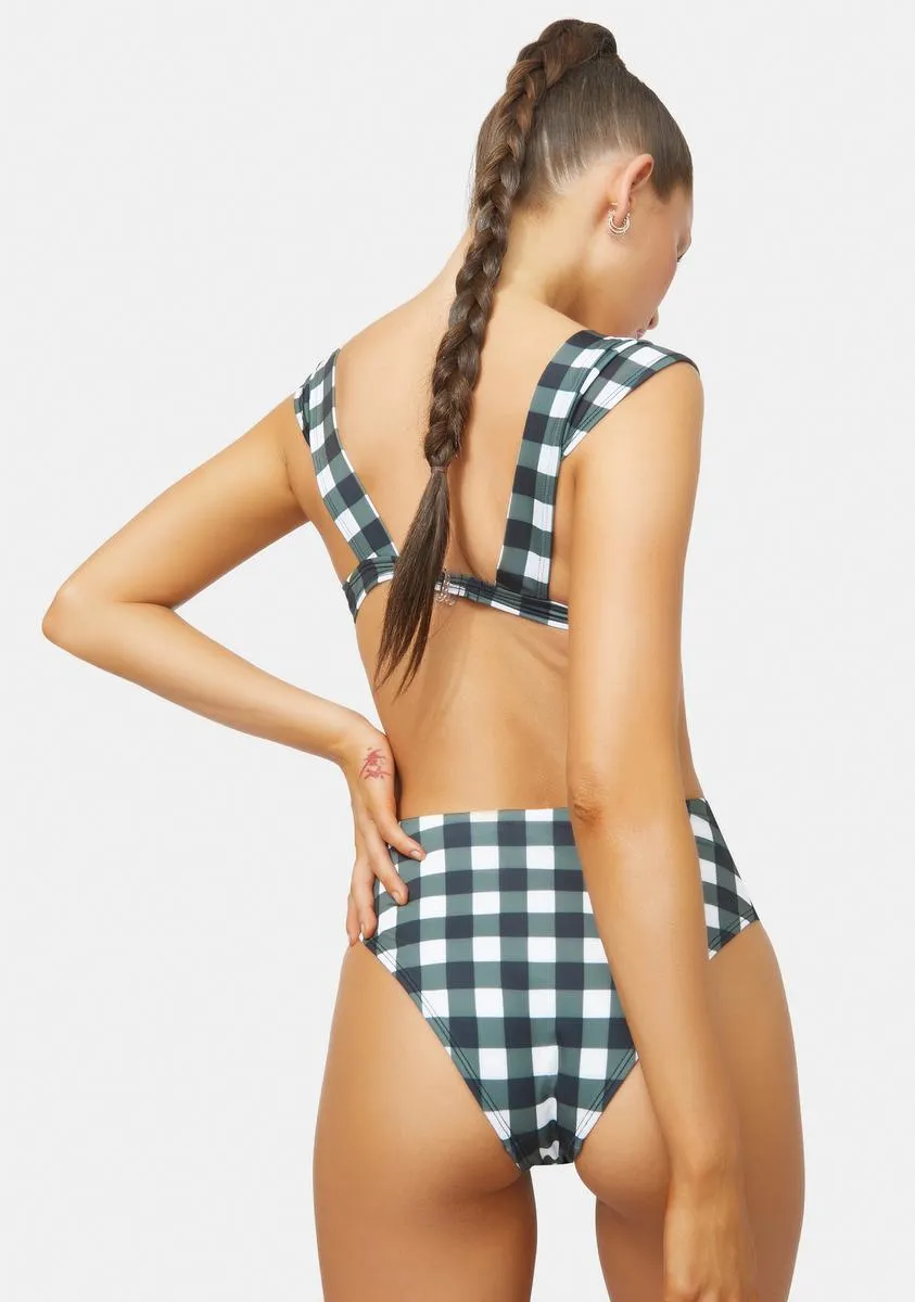 Remember This Forever Gingham Bikini Set sold by Dolls Kill product image thumbnail 4