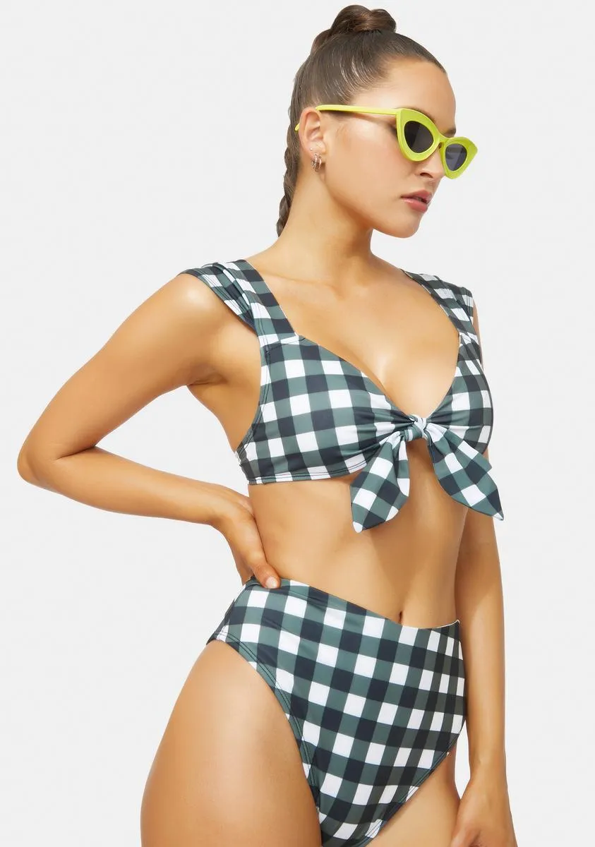 Remember This Forever Gingham Bikini Set sold by Dolls Kill product image thumbnail 2