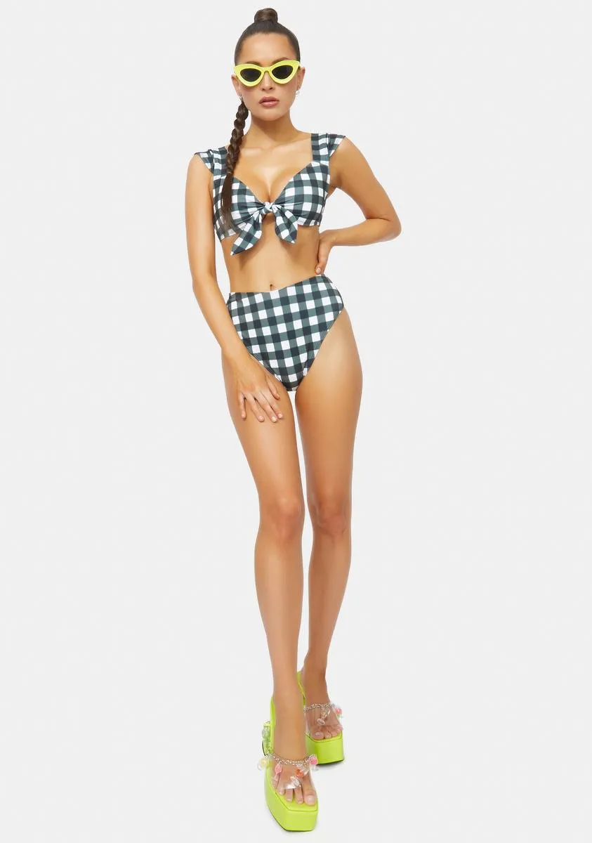 Remember This Forever Gingham Bikini Set sold by Dolls Kill product image thumbnail 3