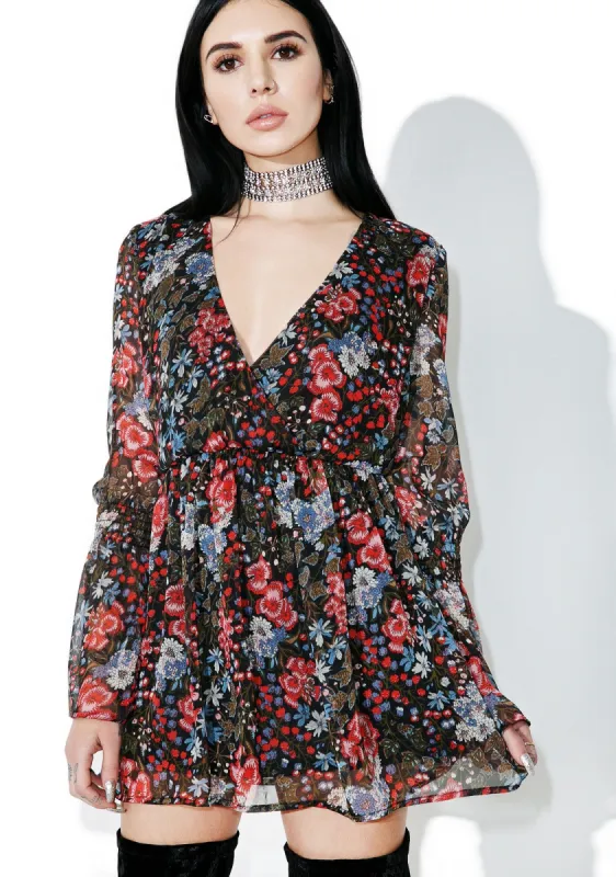 Wild Child Flower Dress sold by Dolls Kill