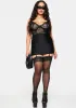 Plus Night Cowl At Me Mini Skirt sold by Dolls Kill