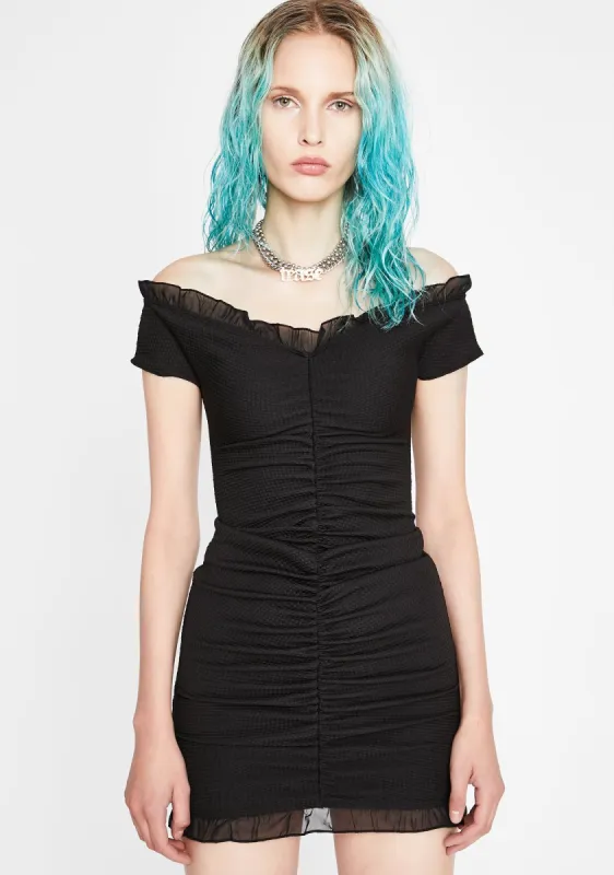 Sinful Spicy Feeling Ruched Dress sold by Dolls Kill