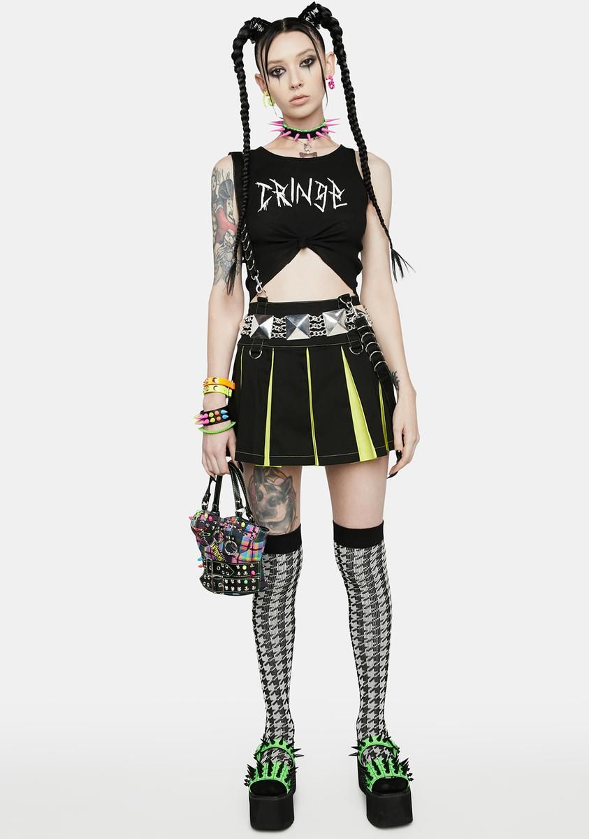 Cringe Nation Graphic Tank sold by Dolls Kill product image thumbnail 3