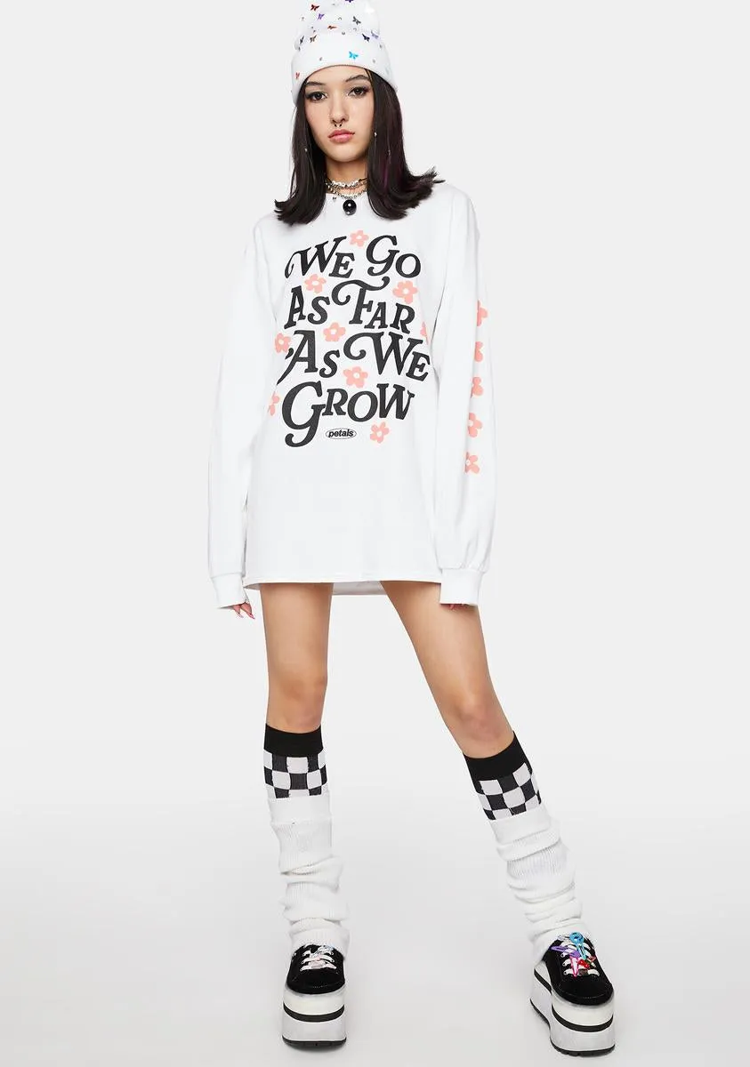 We Go As Far As We Grow Long Sleeve Tee sold by Dolls Kill product image thumbnail 3