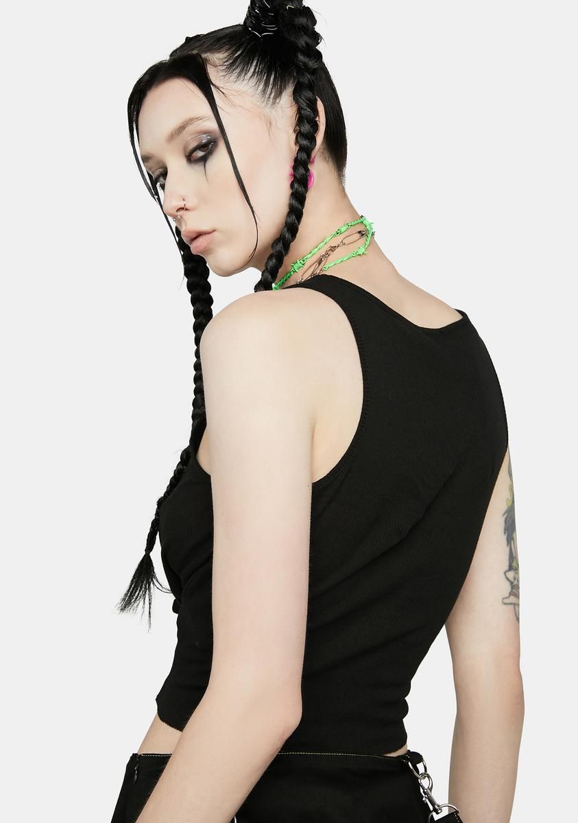 Cringe Nation Graphic Tank sold by Dolls Kill product image thumbnail 4