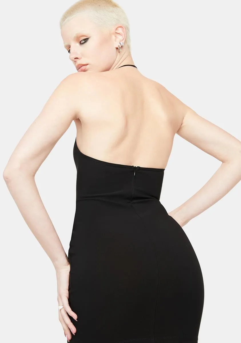 Kinda True Keyhole Halter Dress sold by Dolls Kill product image thumbnail 4