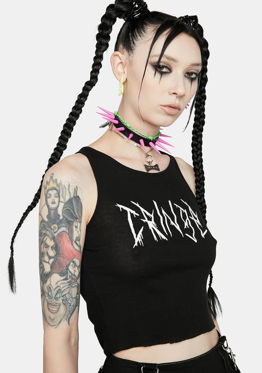 Cringe Nation Graphic Tank sold by Dolls Kill product image thumbnail 5