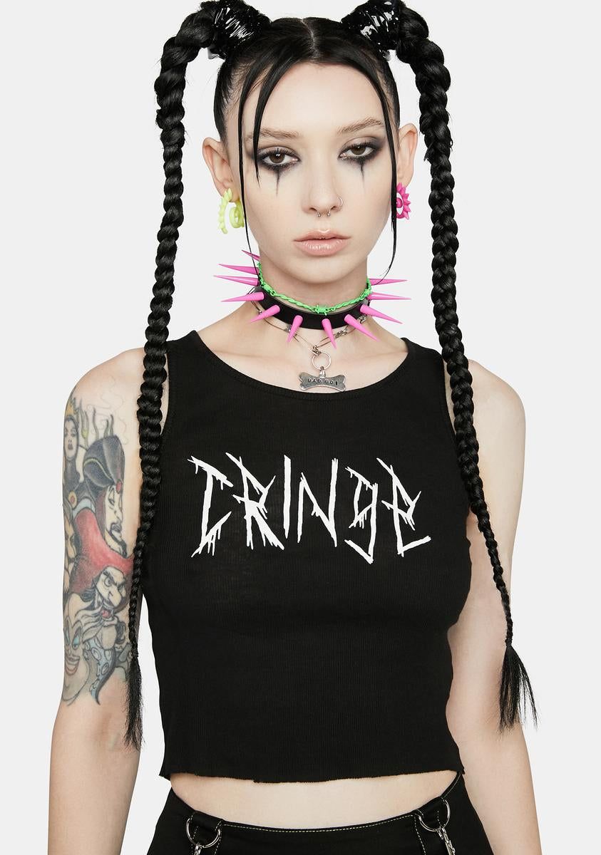 Cringe Nation Graphic Tank sold by Dolls Kill product image thumbnail 2