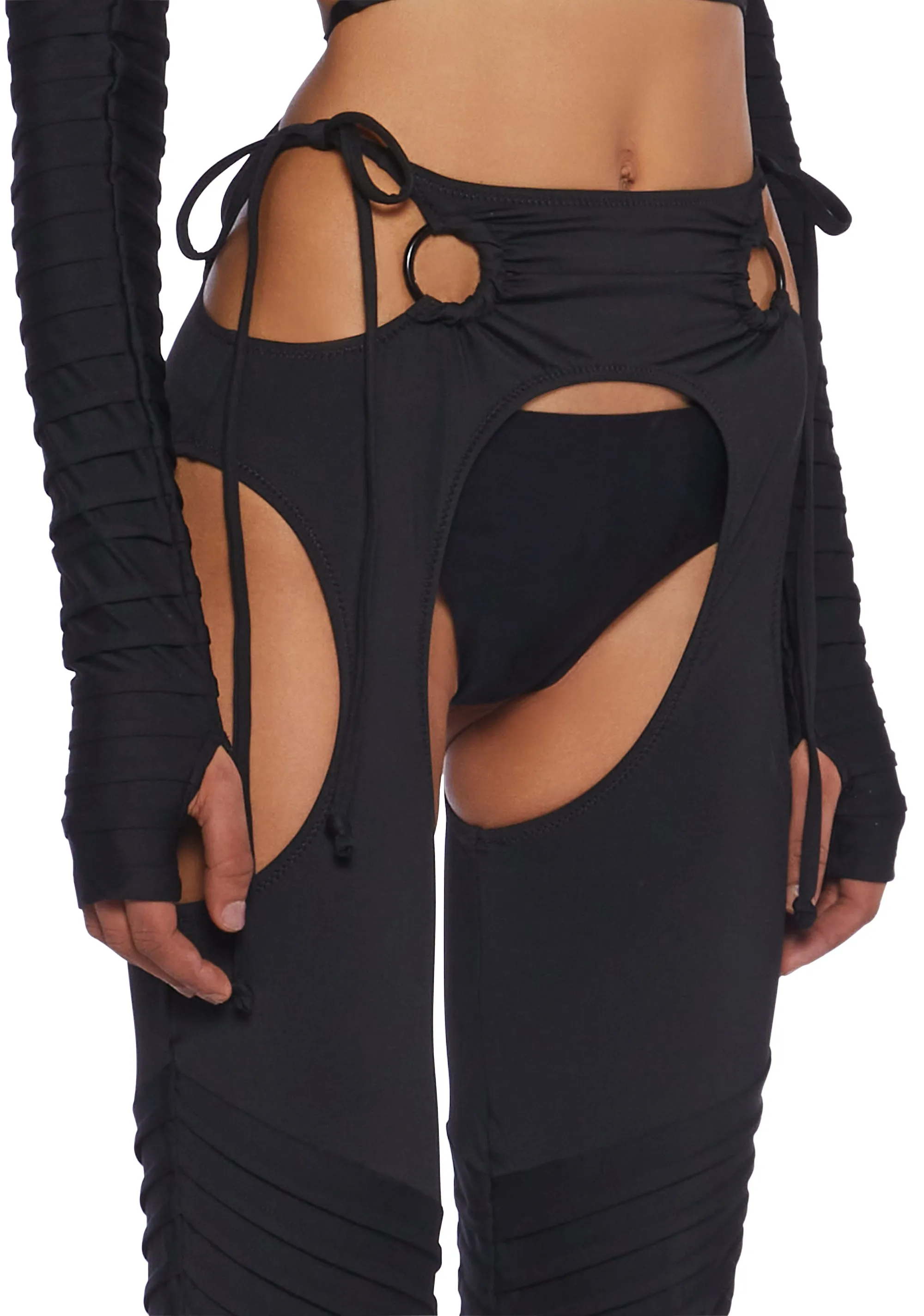 Middle Of Somewhere Skinny Chaps sold by Dolls Kill product image thumbnail 4