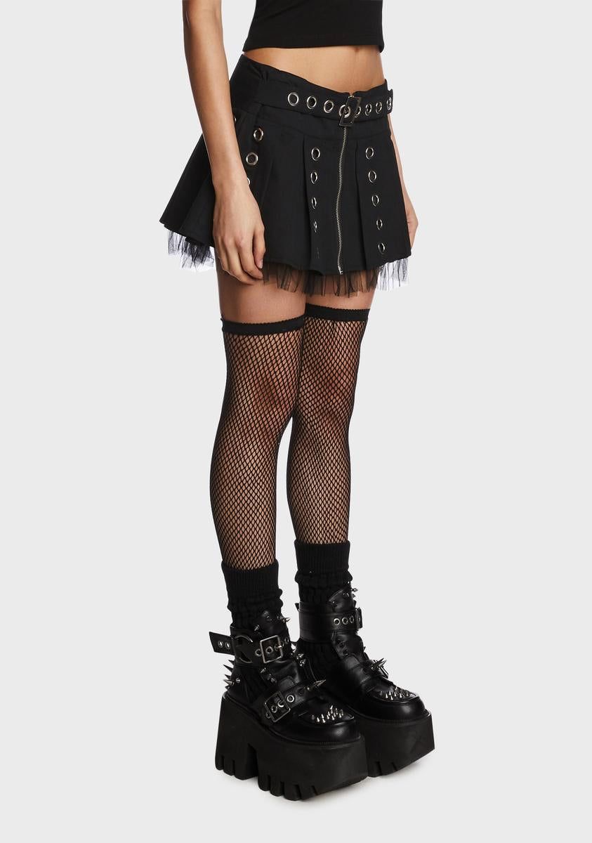 Deep Disintegration Pleated Skirt sold by Dolls Kill product image thumbnail 3