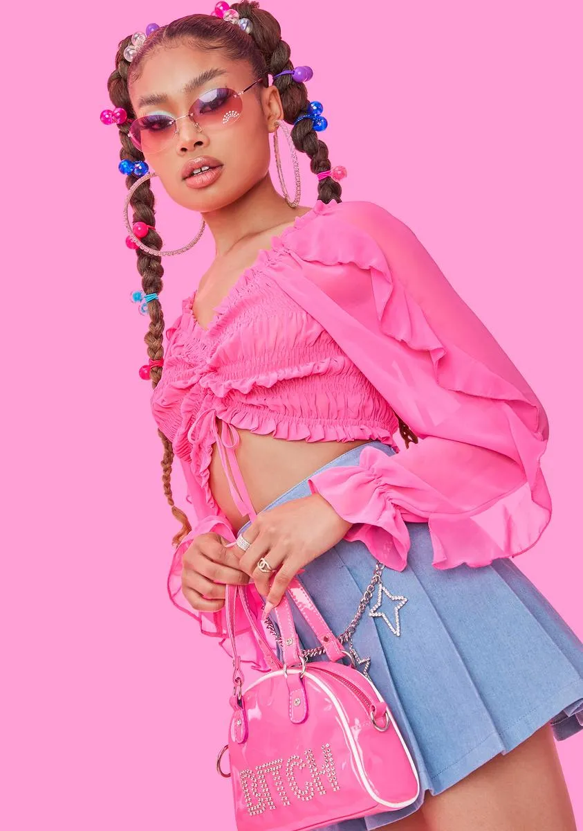 Unapologetically Me Ruffle Peasant Top sold by Dolls Kill product image thumbnail 2