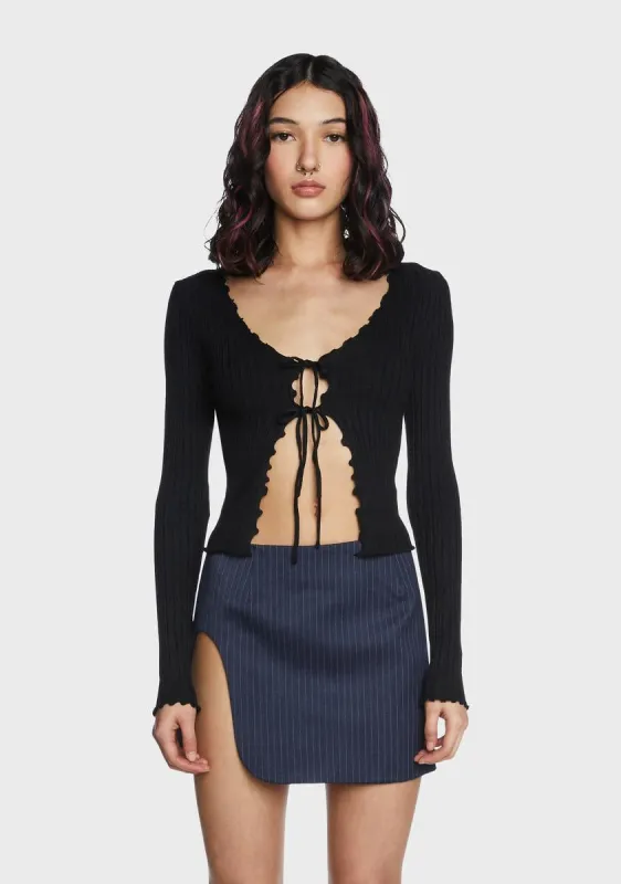 Switched Up Front Tie Top sold by Dolls Kill