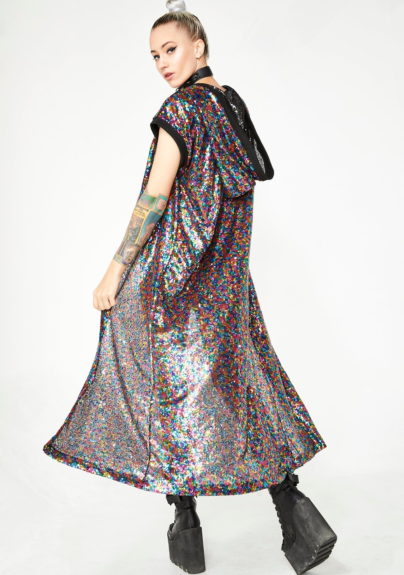 Love Drug Sequin Kimono sold by Dolls Kill product image thumbnail 4