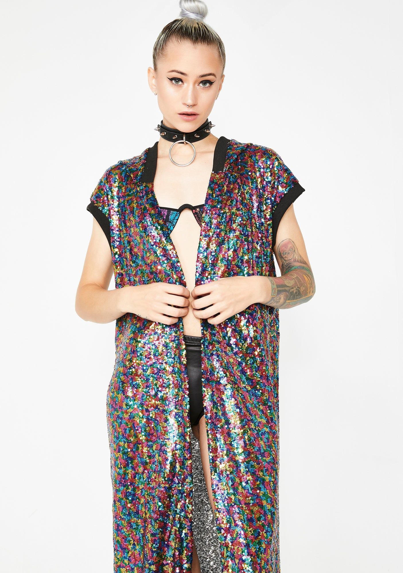 Love Drug Sequin Kimono sold by Dolls Kill product image thumbnail 2