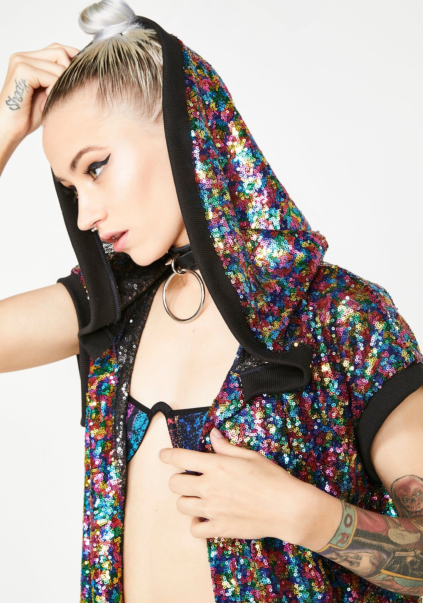 Love Drug Sequin Kimono sold by Dolls Kill product image thumbnail 3