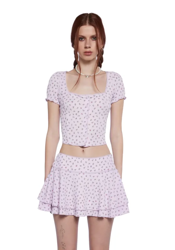 Let It Linger Skirt Set sold by Dolls Kill