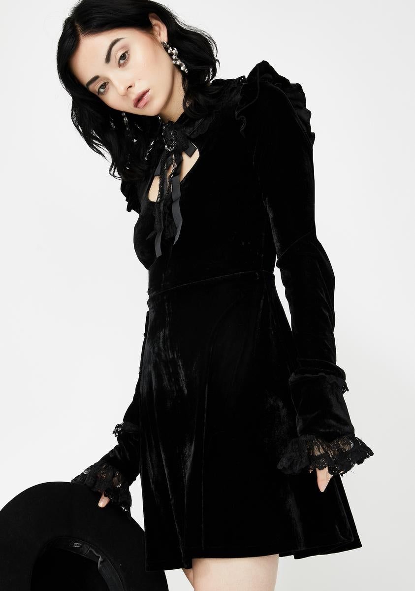 Fall From Grace Velvet Dress sold by Dolls Kill product image thumbnail 2