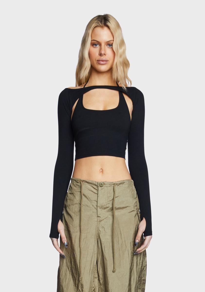 Brandy Long Sleeve Top sold by Dolls Kill