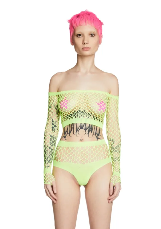 Funk Fuse Fishnet Set sold by Dolls Kill