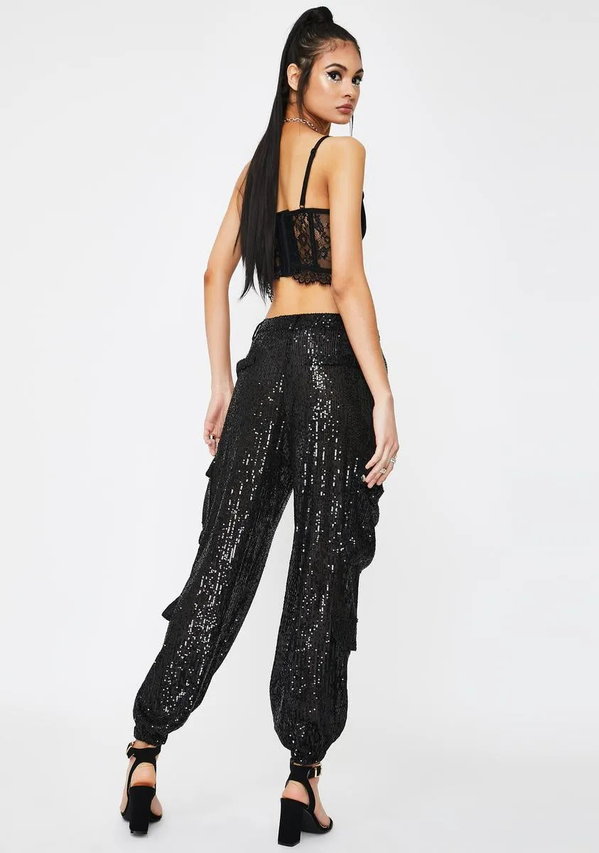 Cypress Sequin Cargo Pants sold by Dolls Kill product image thumbnail 4