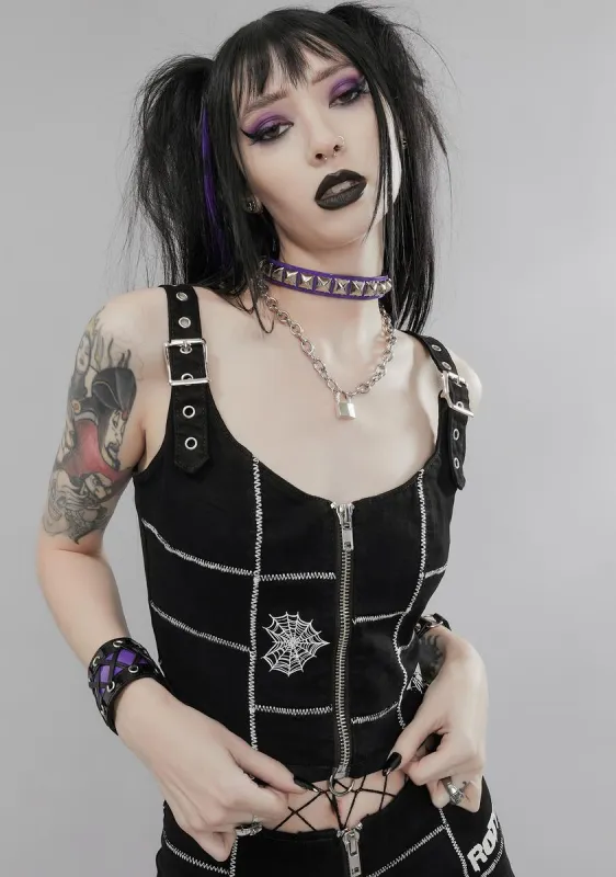 Horror Show Patched Cami sold by Dolls Kill