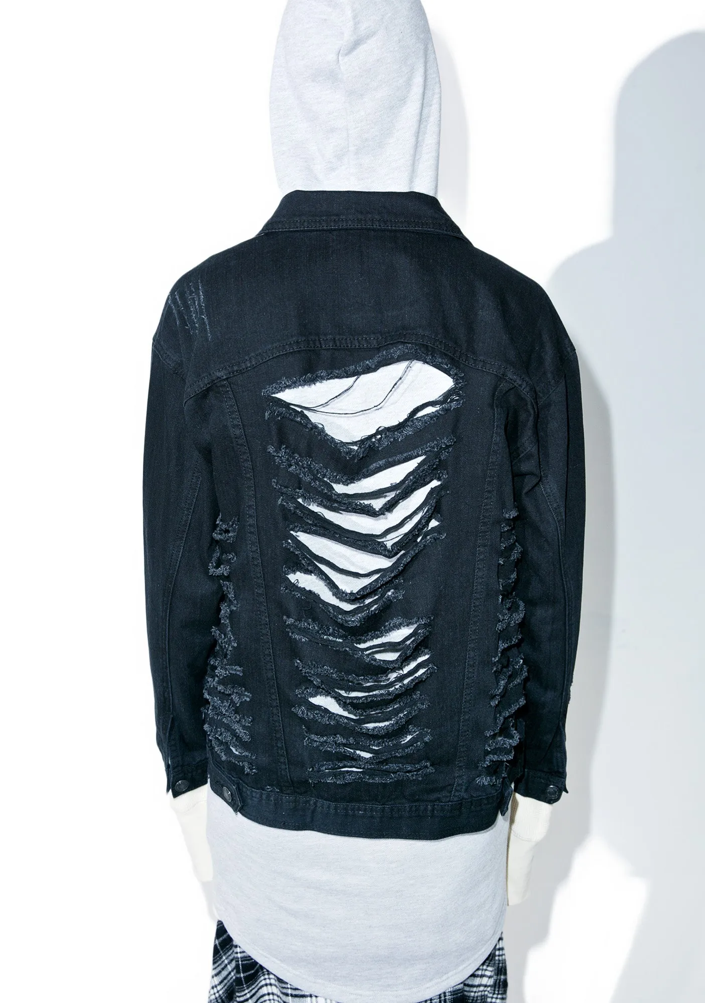 Broken Inside Denim Jacket sold by Dolls Kill product image thumbnail 5