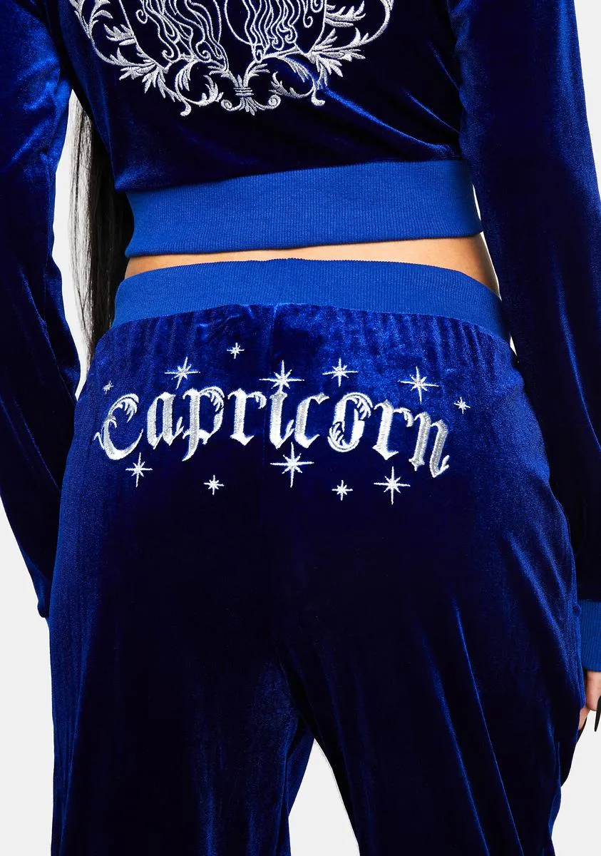 Cool Under Pressure Velour Track Pants sold by Dolls Kill