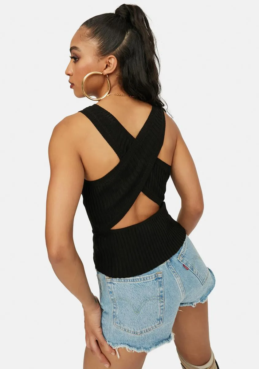 Night Dive In Darling Cross Back Tank Top sold by Dolls Kill product image thumbnail 4