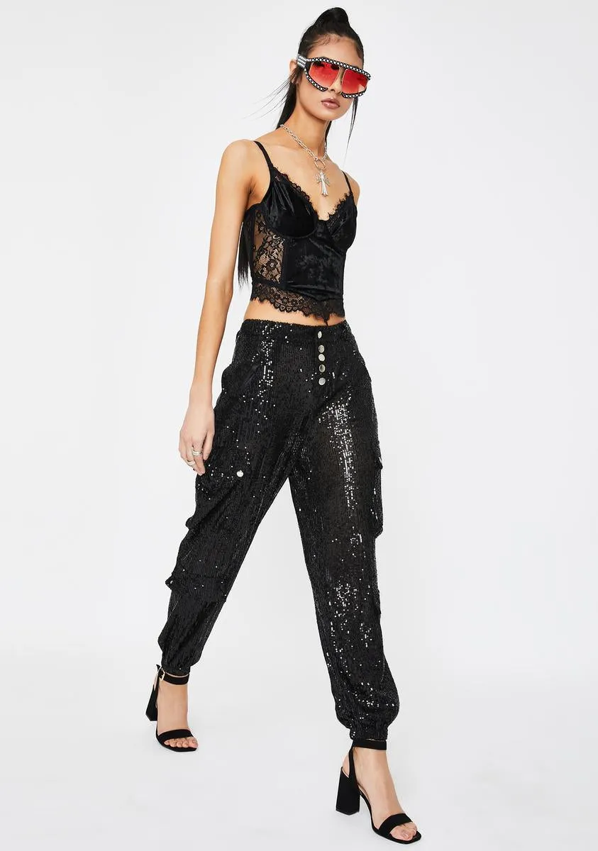Cypress Sequin Cargo Pants sold by Dolls Kill product image thumbnail 2