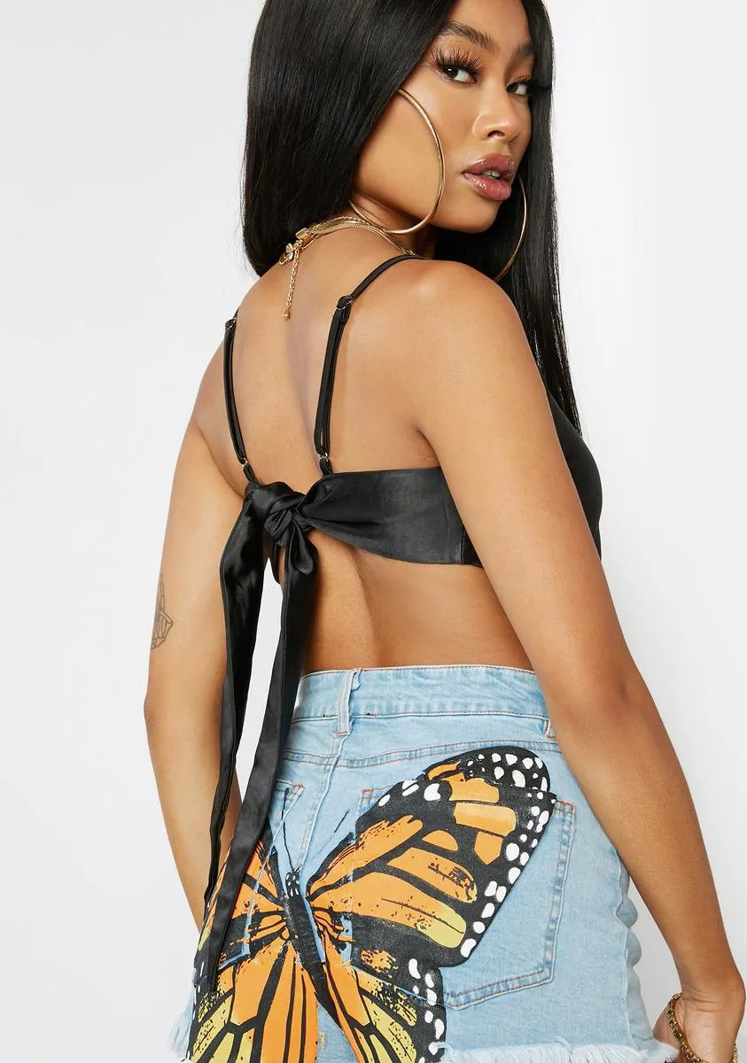 Satin Crop Top sold by Dolls Kill product image thumbnail 4