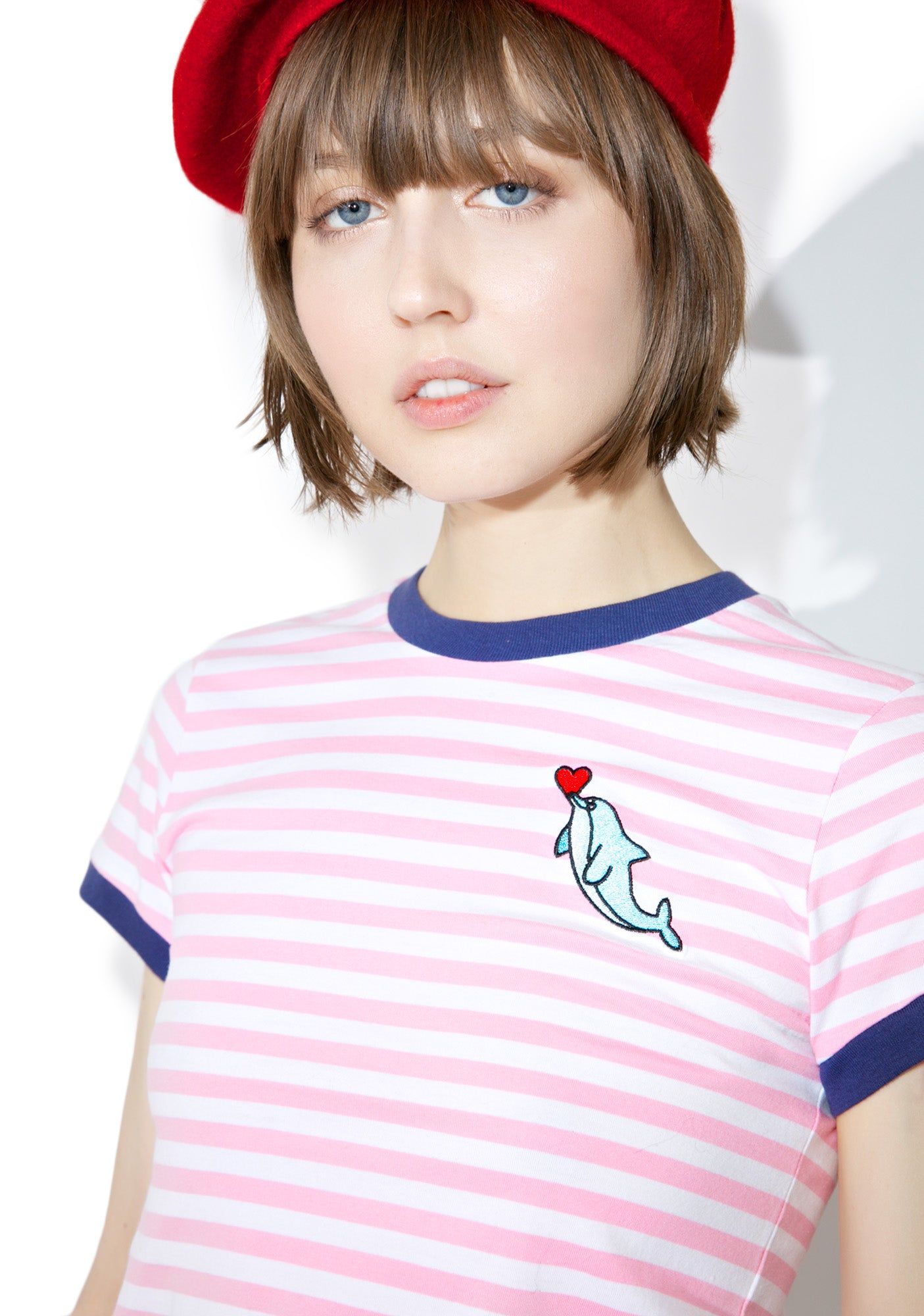 Dolphin Heart Tee sold by Dolls Kill