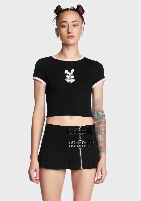 Bunny Haze Ringer Tee sold by Dolls Kill