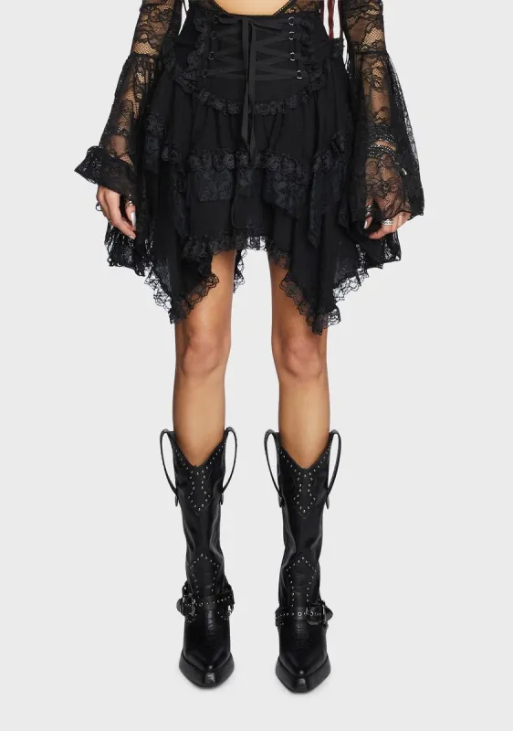 Fear My Wrath Mini Skirt sold by Dolls Kill