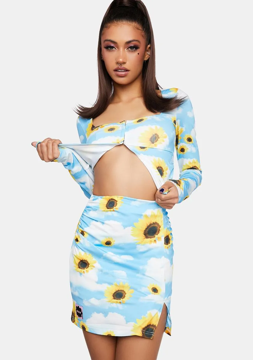 Holiday Ruched Mini Skirt sold by Dolls Kill product image thumbnail 2