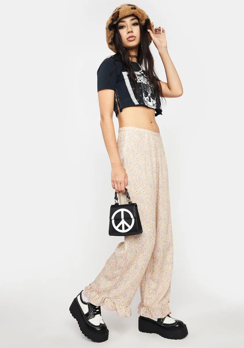 70s Prairie Girl Floral Bianca Culotte Trousers sold by Dolls Kill product image thumbnail 3