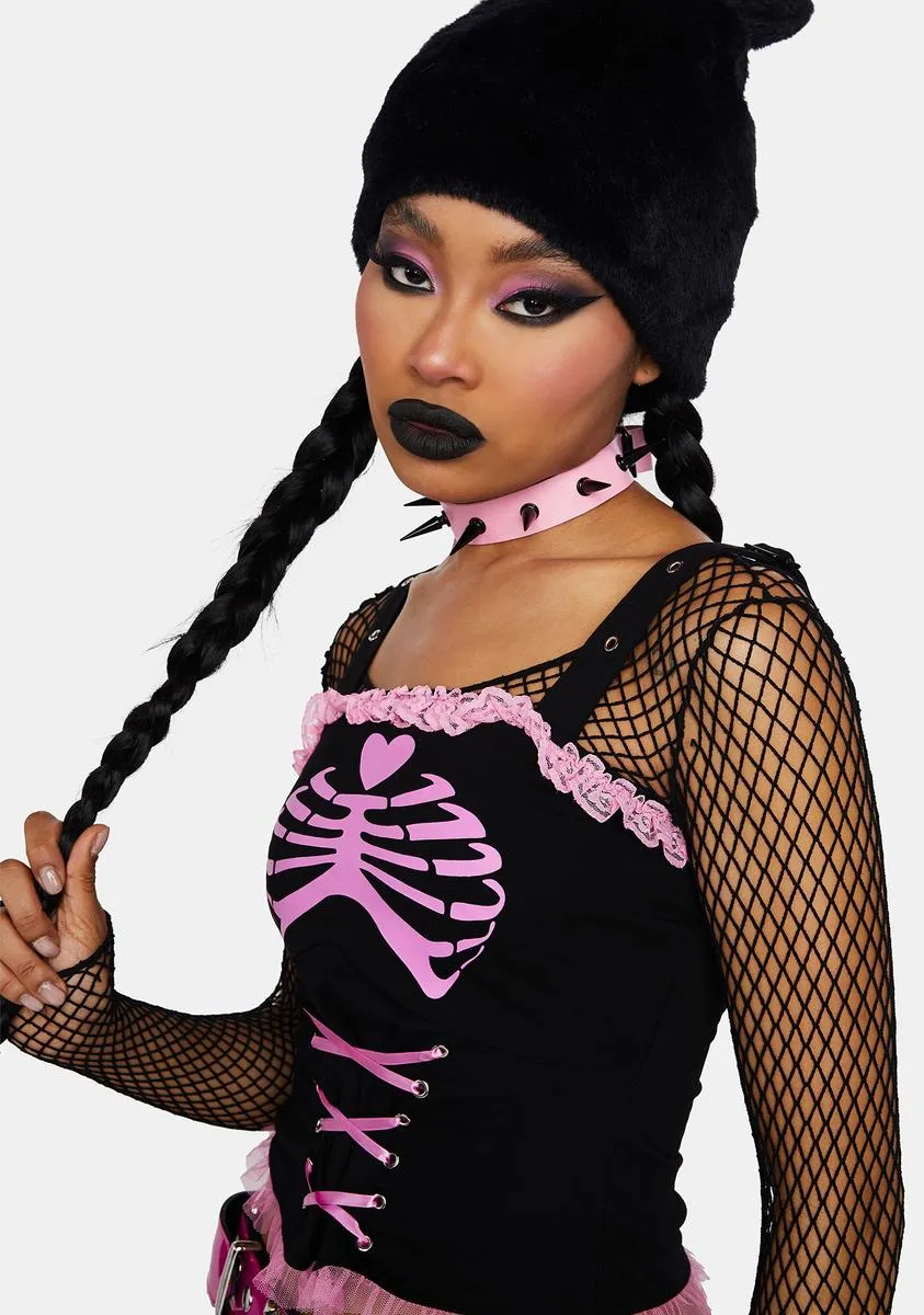 Skele Corset Top sold by Dolls Kill product image thumbnail 2