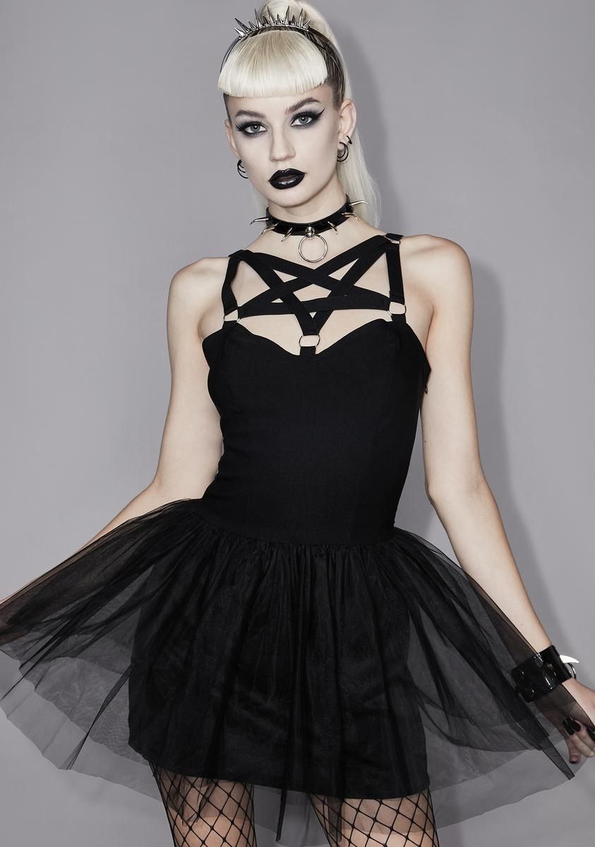 Bleak Moonlight Pentagram Dress sold by Dolls Kill