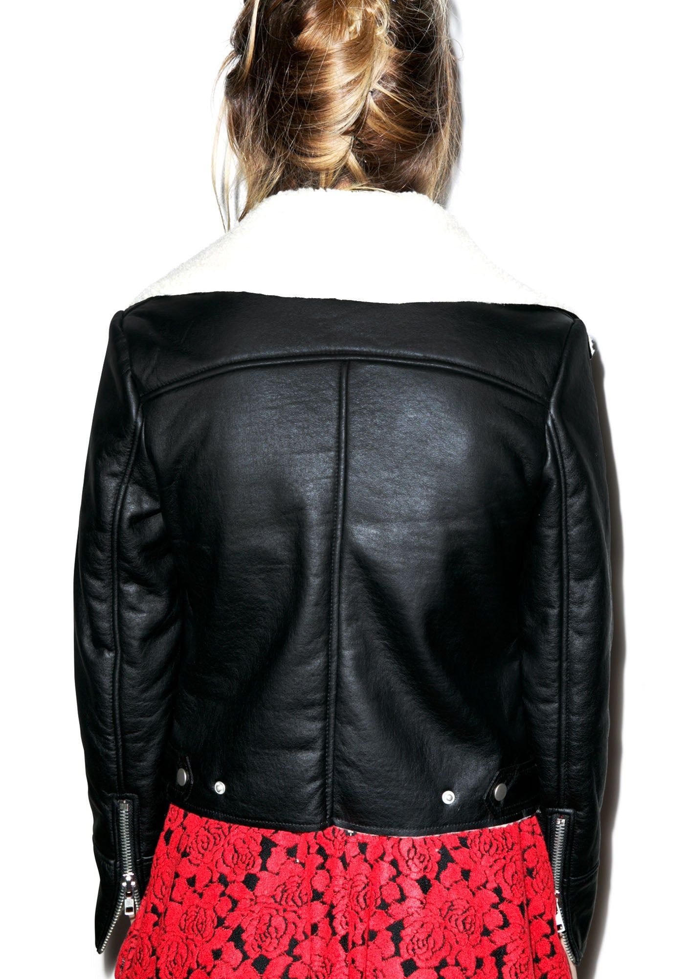 Woman Of The Shear Shearling Jacket sold by Dolls Kill product image thumbnail 2