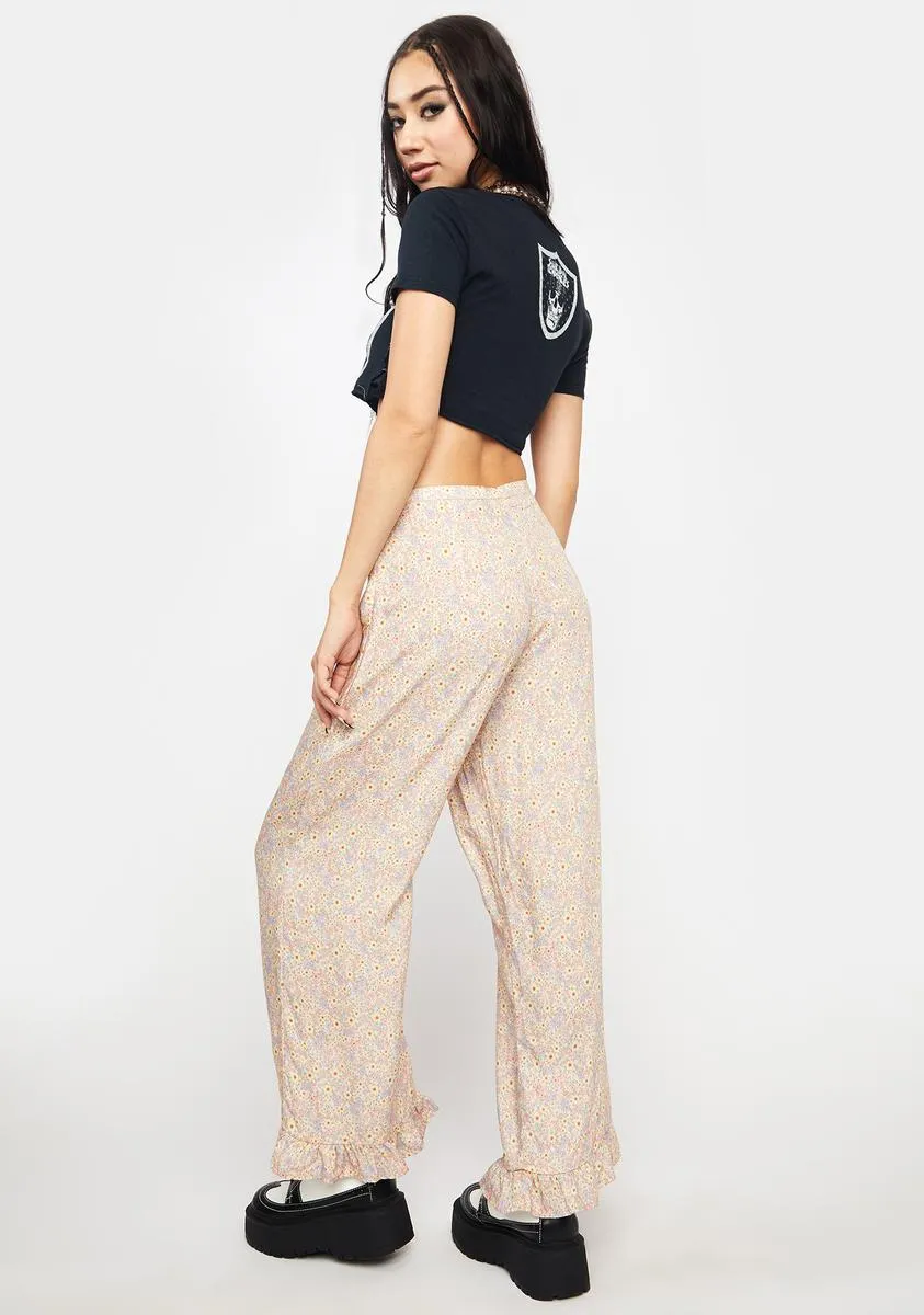 70s Prairie Girl Floral Bianca Culotte Trousers sold by Dolls Kill product image thumbnail 4