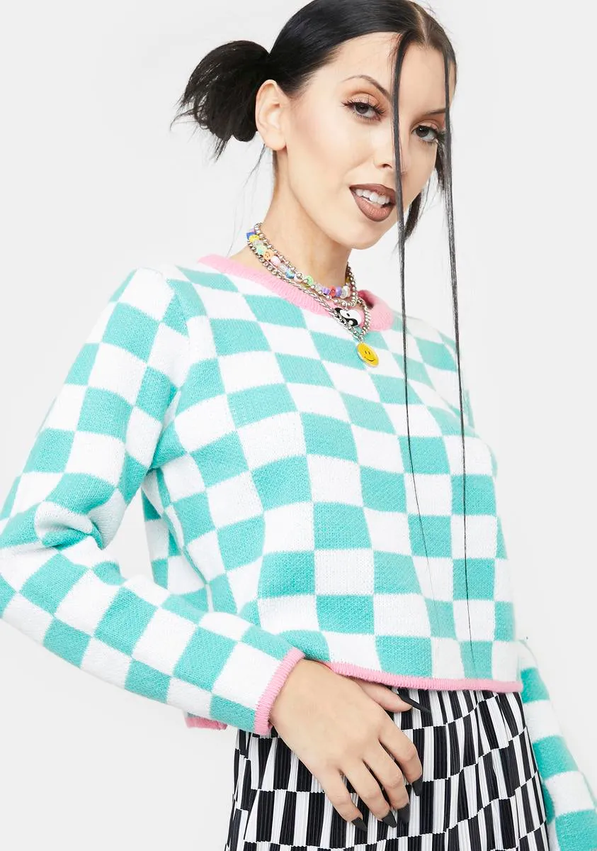 Feel Complete Checkered Top sold by Dolls Kill