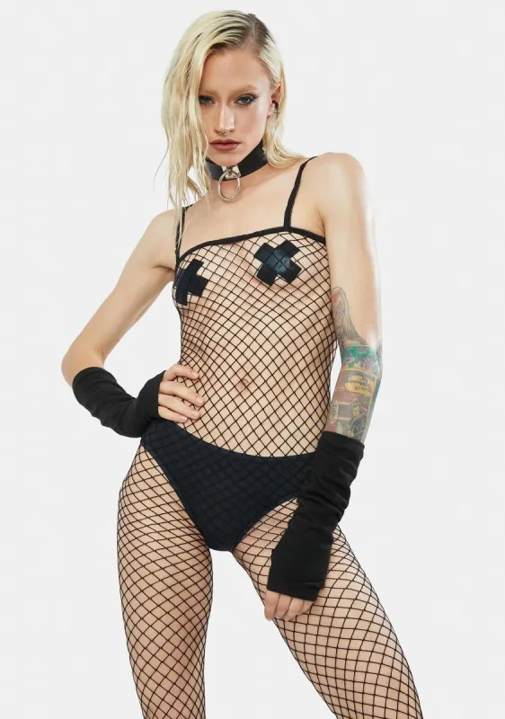 Inferno Fishnet Bodystocking sold by Dolls Kill
