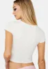 Ivory Be Seeing You Crop Top sold by Dolls Kill